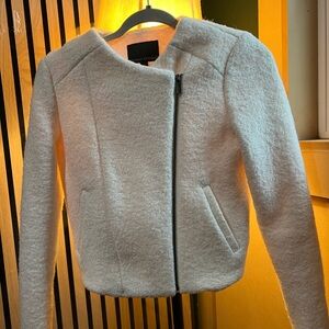 Banana Republic Baby Boucle Zipper-off White Ivory jacket size 2
Great Condition